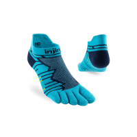 INJINJI Ultra Run - Midweight No-Show - Pacific Blue